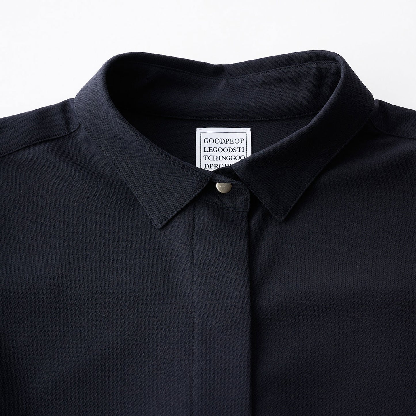 GOOD PEOPLE GOOD STITCHING GOOD PRODUCT/CUPRO TWILL BALANCIRCULAR®FLY FRONT EASY SHIRT JACKET