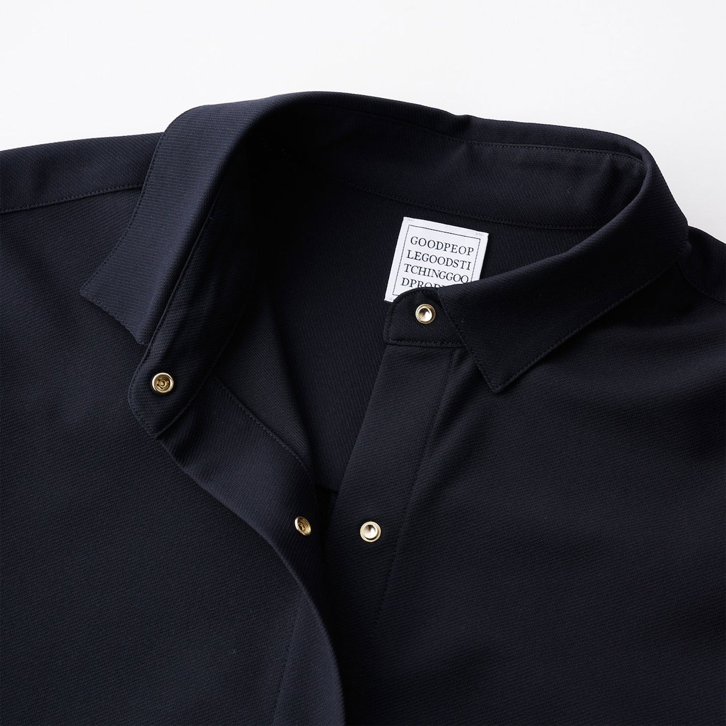 GOOD PEOPLE GOOD STITCHING GOOD PRODUCT/CUPRO TWILL BALANCIRCULAR®FLY FRONT EASY SHIRT JACKET