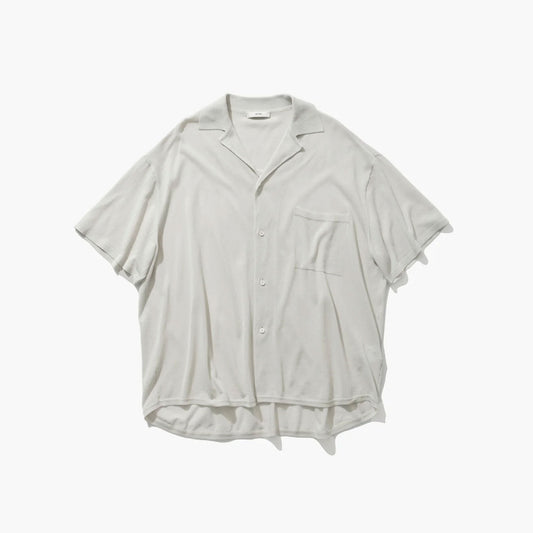 ATON|HIGH TWIST COTTON KNIT SHIRT