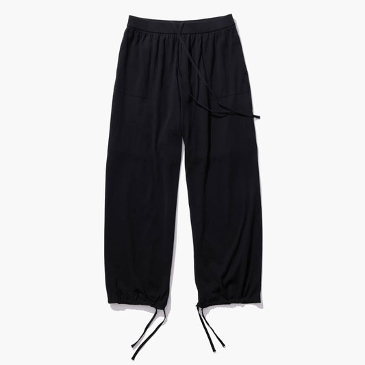 ATON|HIGH TWIST COTTON WIDE EASY PANTS