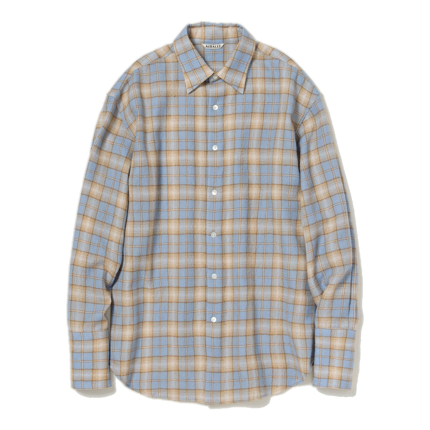 AURALEE/AIRY WOOL CHECK SHIRT