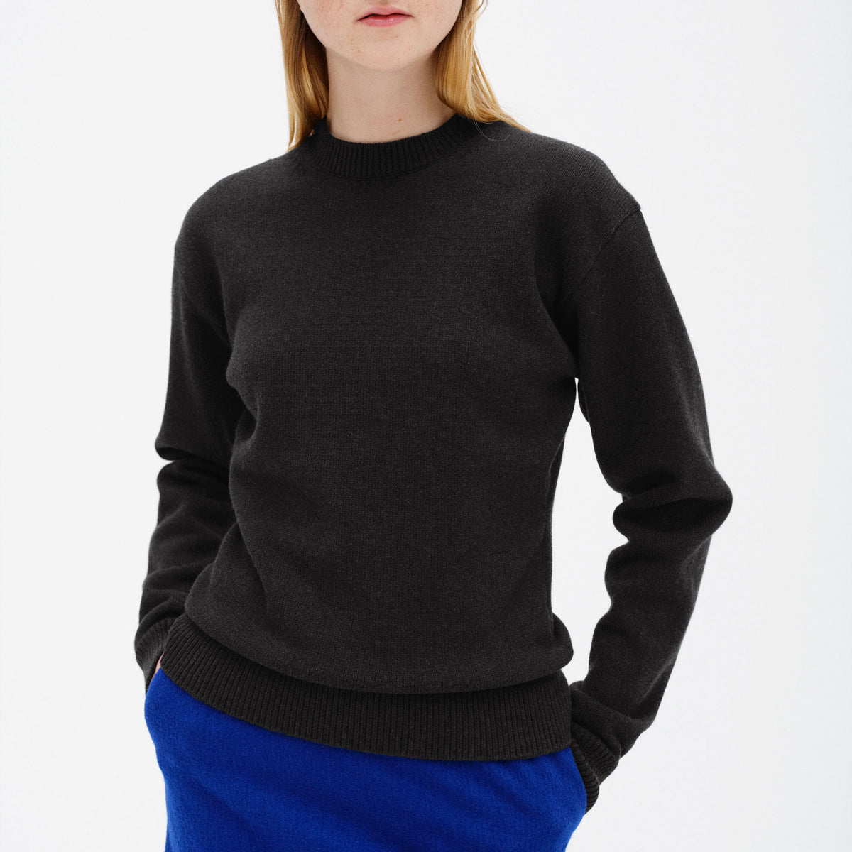 AURALEE/SUPER FINE WOOL KNIT P/O