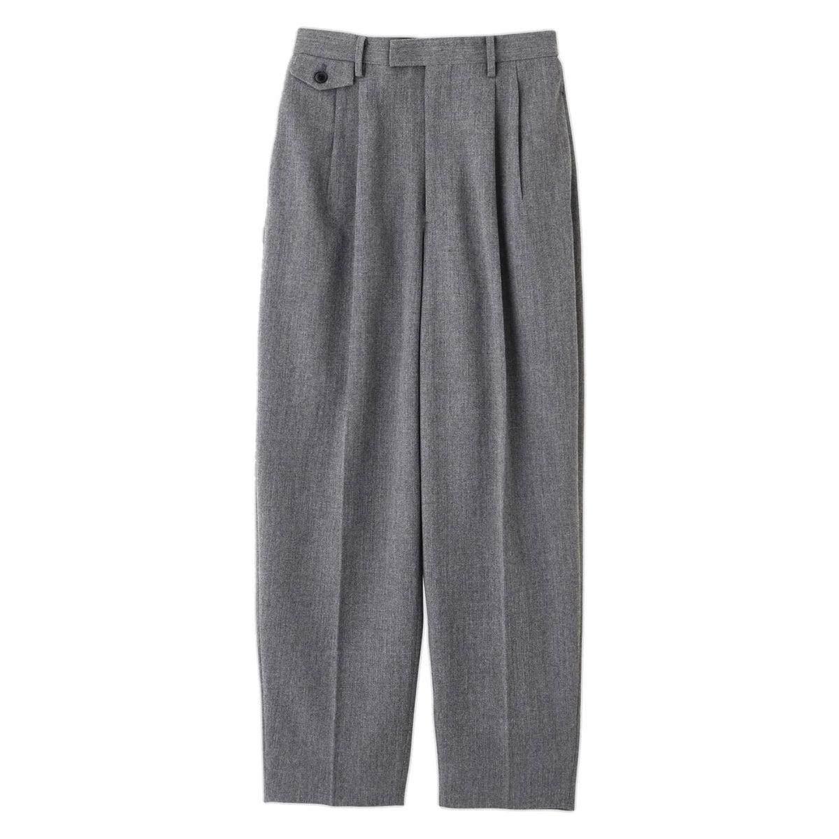 YLEVE/ROUGH WOOL TROUSERS