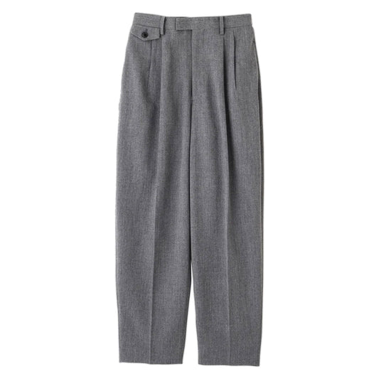 YLEVE/ROUGH WOOL TROUSERS