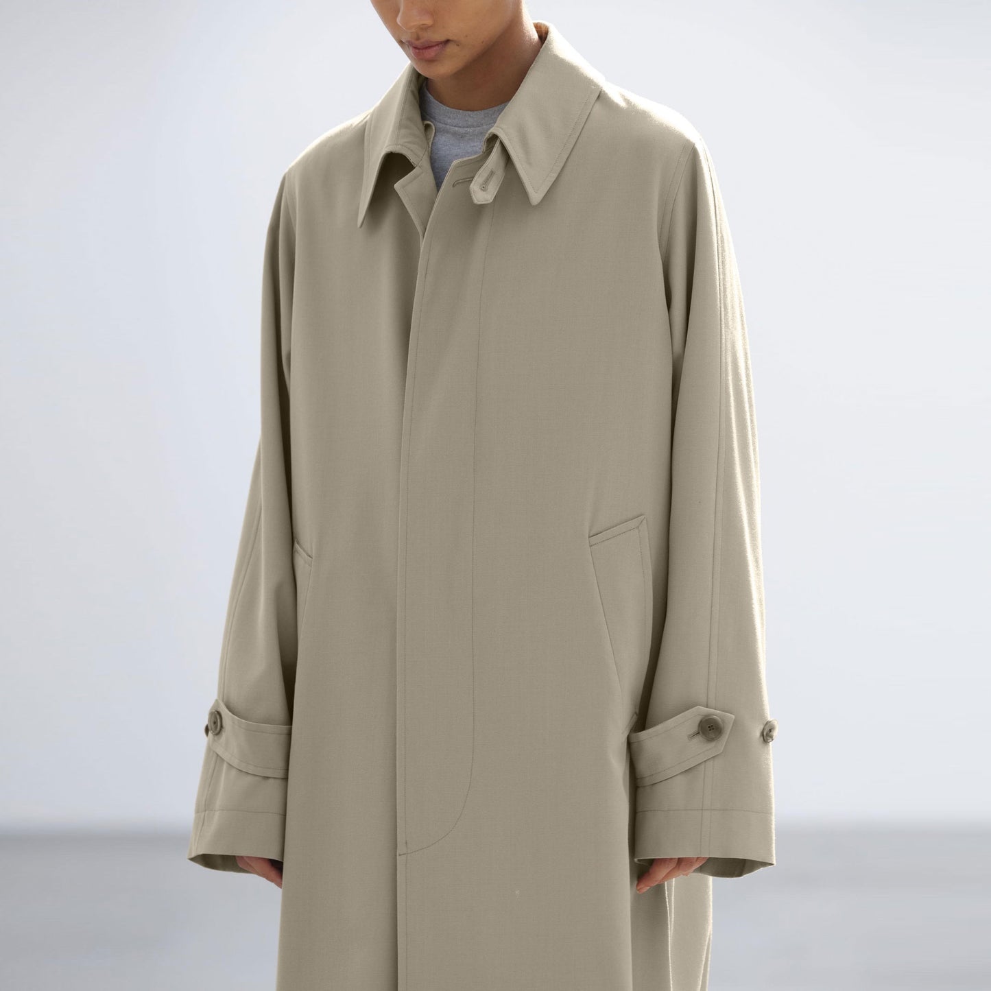 AURALEE/LIGHT WOOL MAX CABARDINE COAT