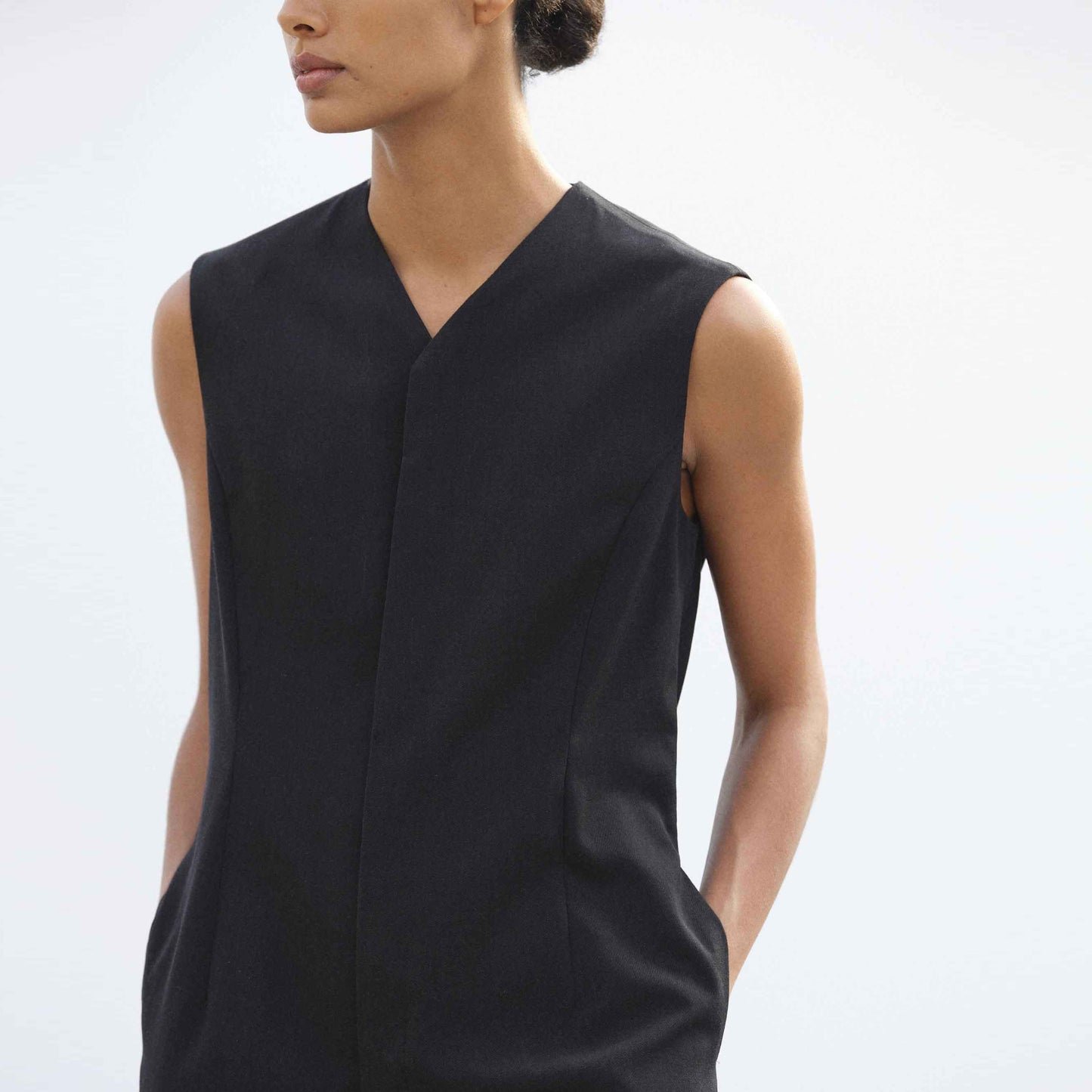 AURALEE/LIGHT WOOL MAX GABARDINE JUMPSUIT