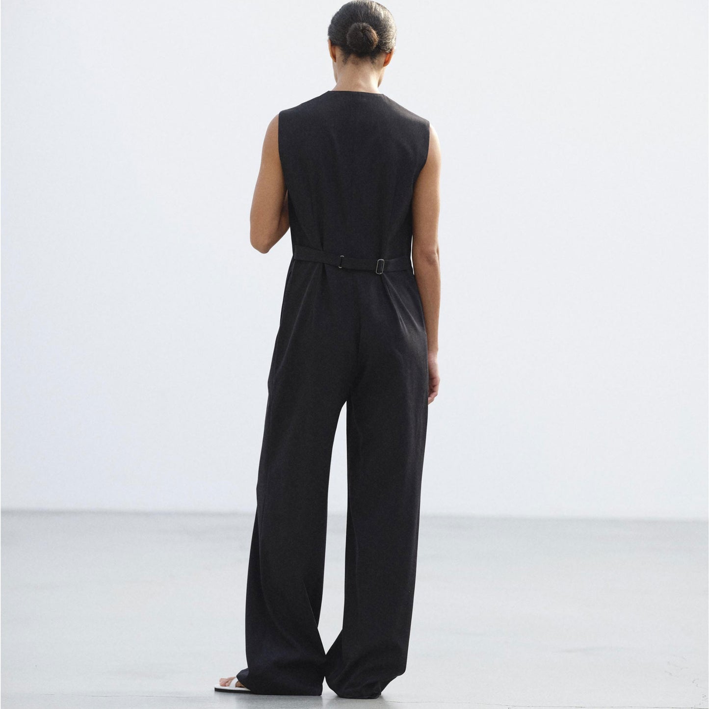 AURALEE/LIGHT WOOL MAX GABARDINE JUMPSUIT
