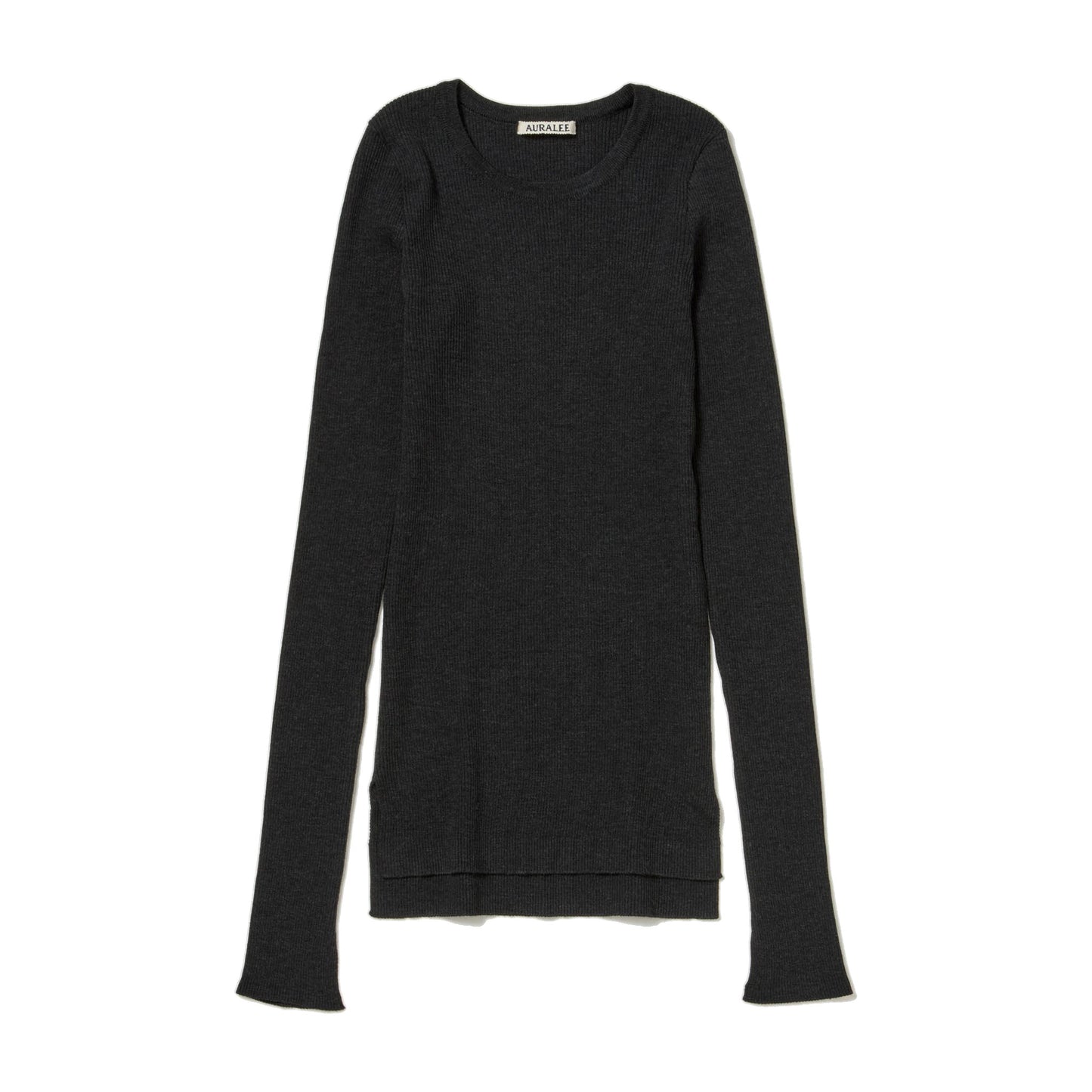 AURALEE/SUPER FINE WOOL HIGH GAUGE RIB KNIT P/O