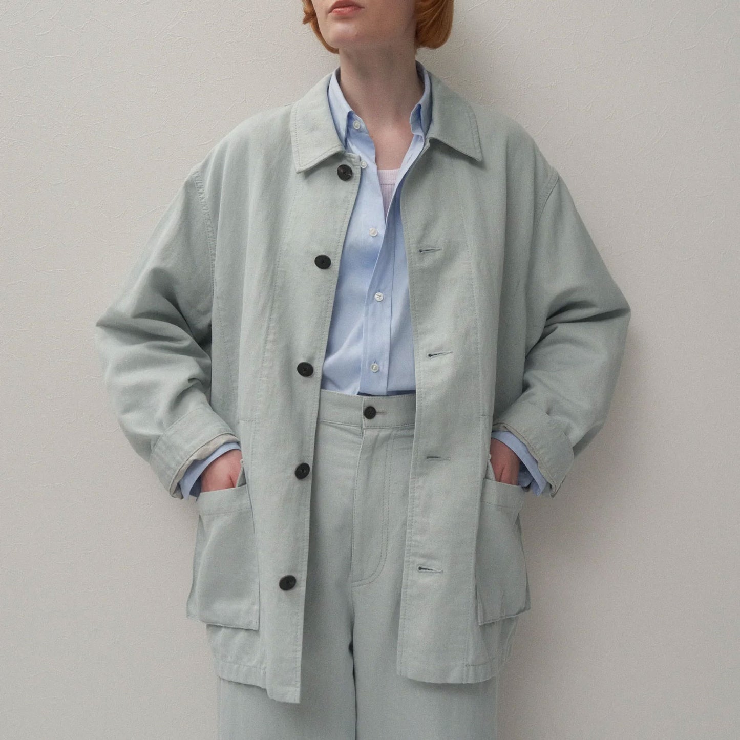 ATON|COTTON LINEN KATSURAGI WORK JACKET