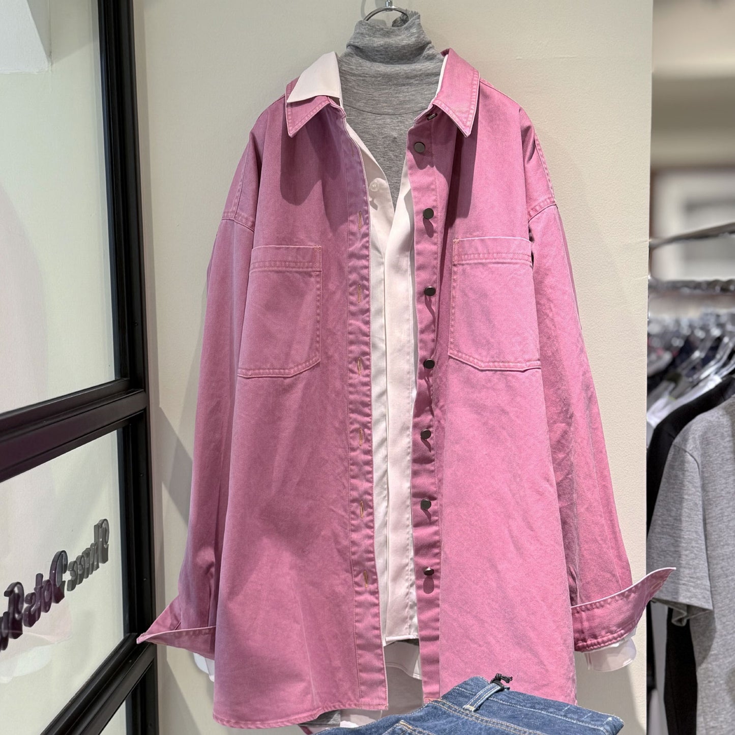 BOWTE/PIGMENT DYE WASHED WORK SHIRTS